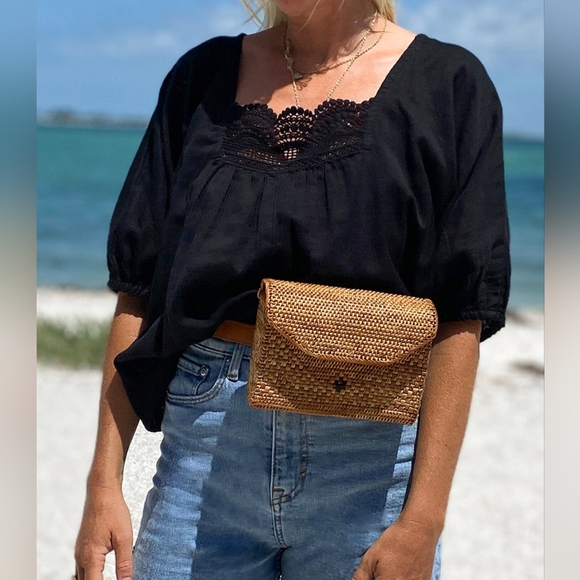 EMERSON FRY India Collection Rosemary Top Size XS/S - Black Organic - Picture 2 of 12